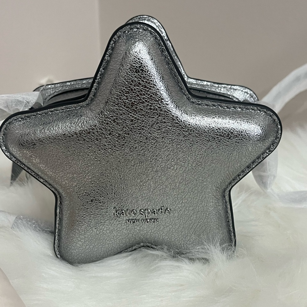 Kate spade metallic crinkle leather starlight crossbody purse Star party bag